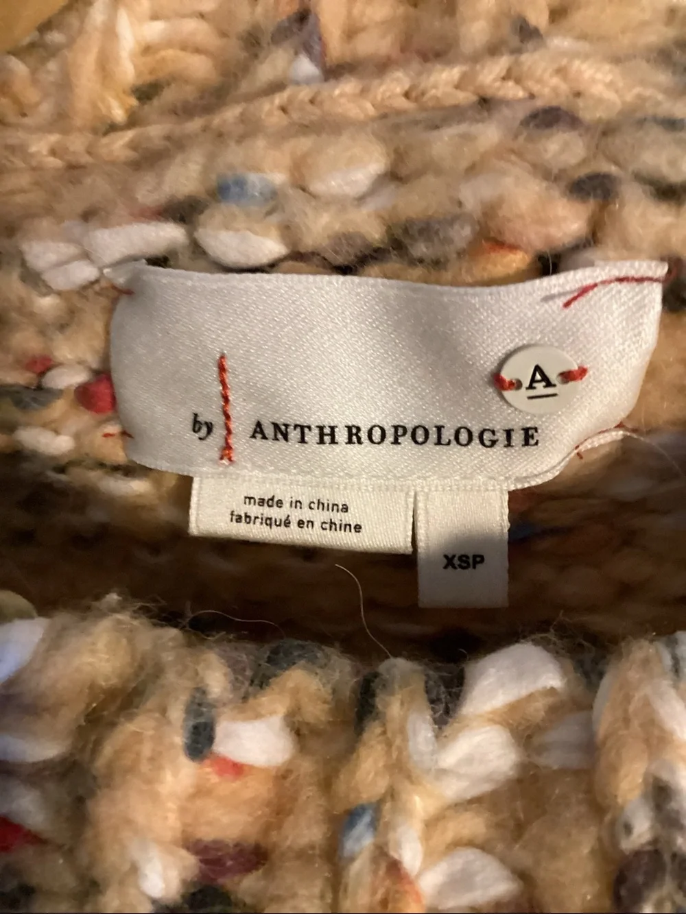 Anthropologie Kahlo  Chunky Knit Sweater